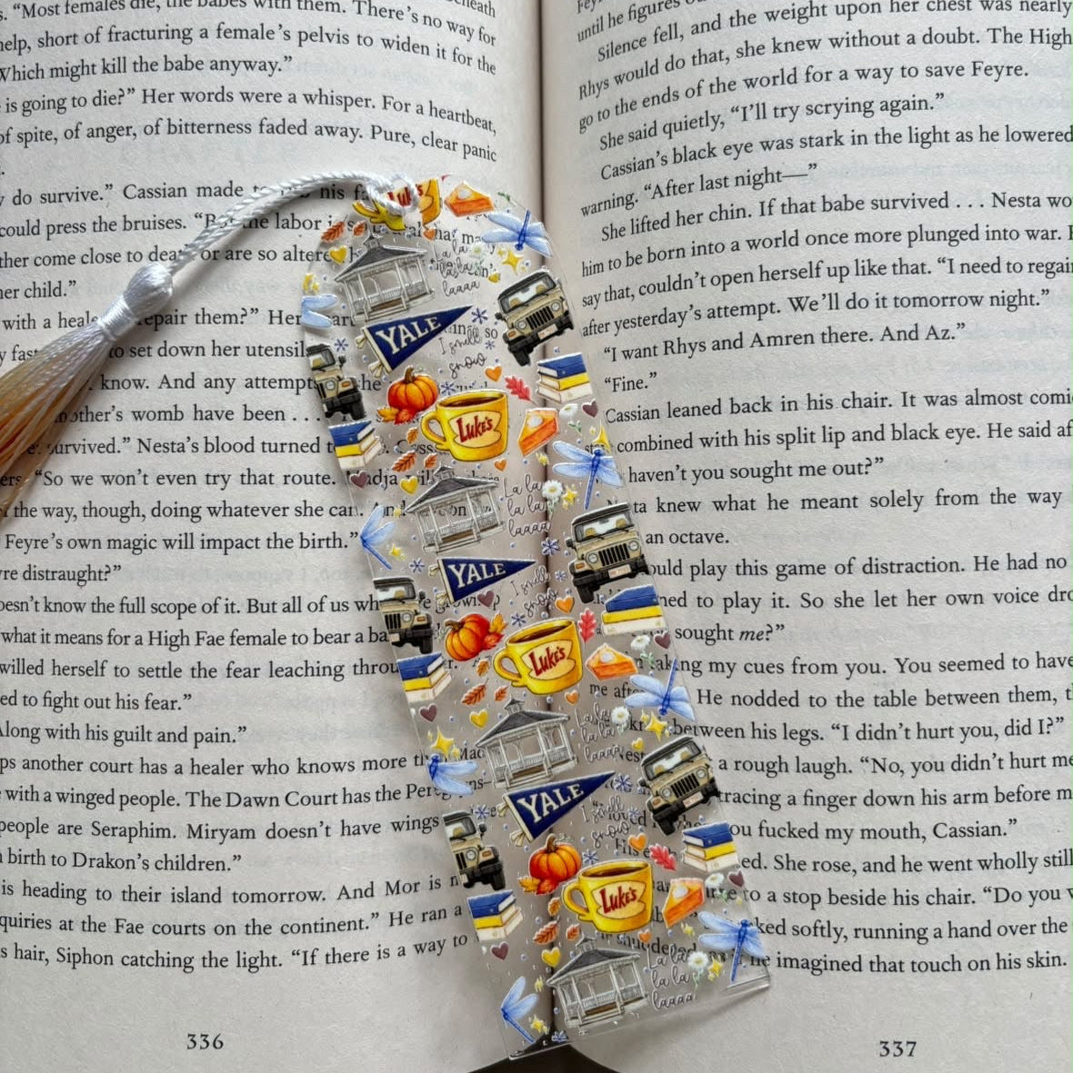 Gilmore Girls Fall-Inspired Acrylic Bookmark