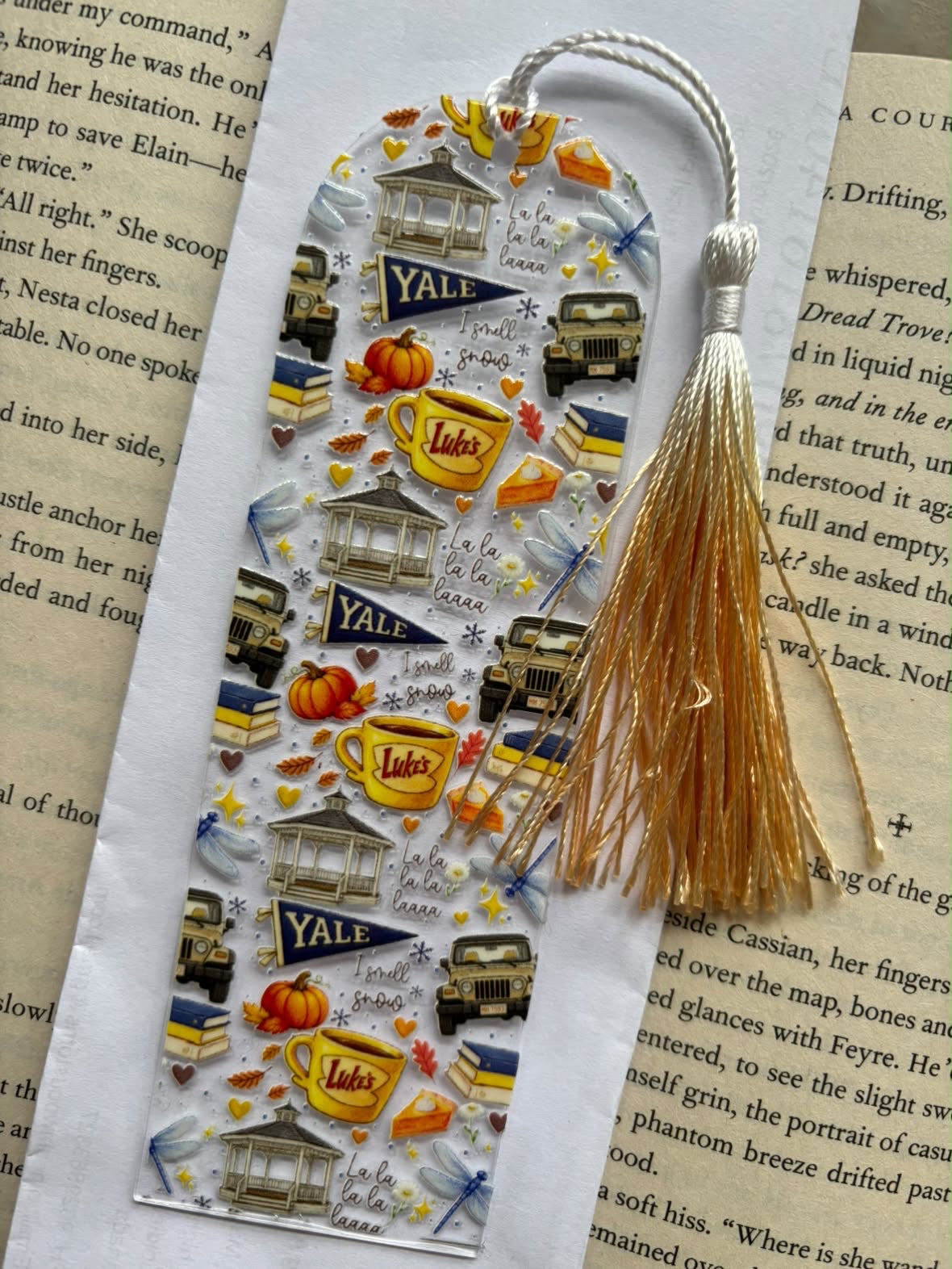 Gilmore Girls Fall-Inspired Acrylic Bookmark