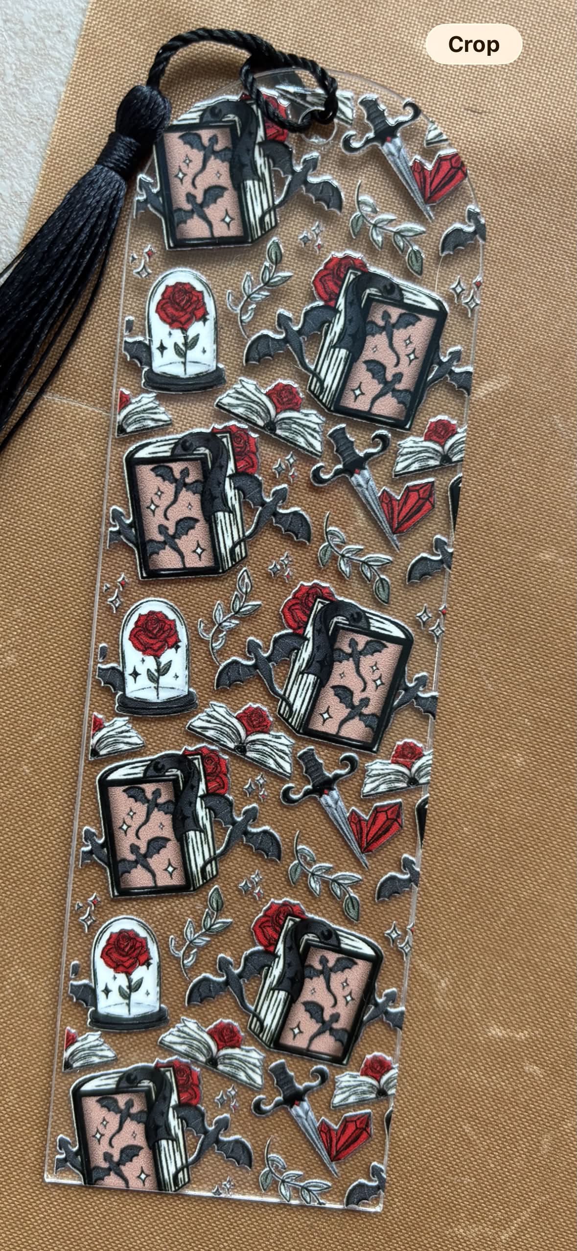 🖤 Fantasy Book Lover Acrylic Bookmark