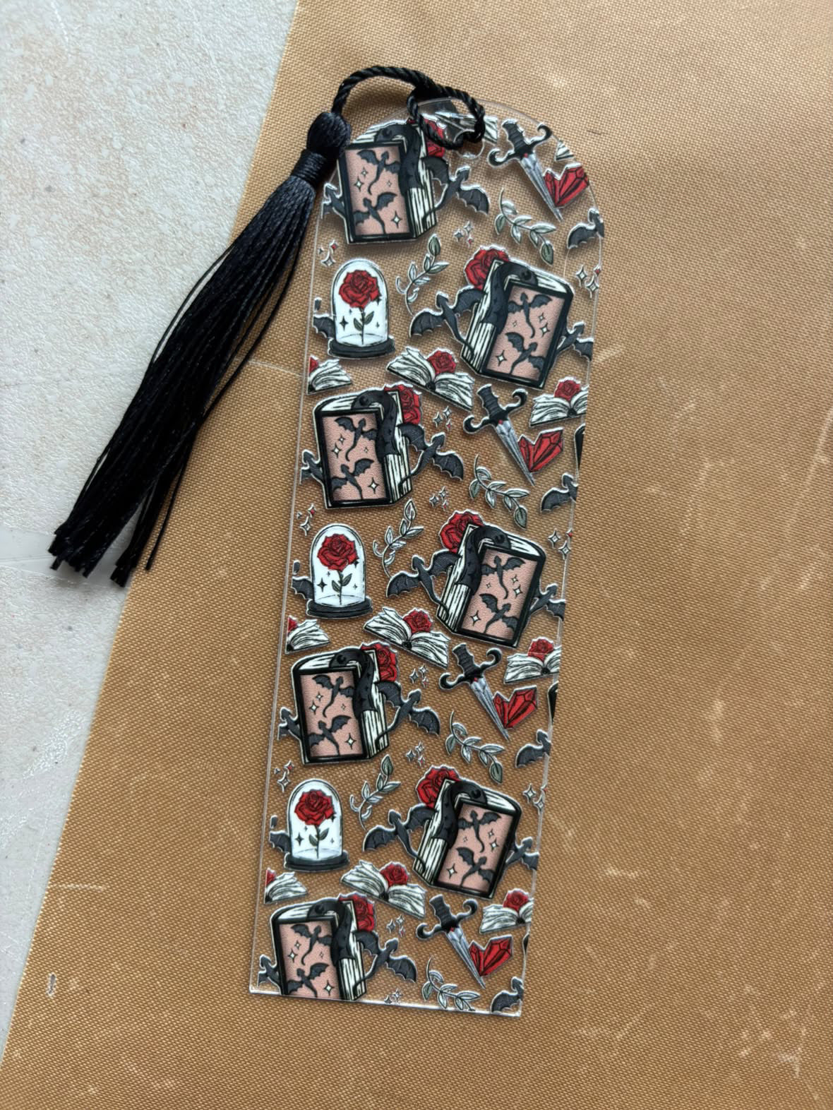 🖤 Fantasy Book Lover Acrylic Bookmark