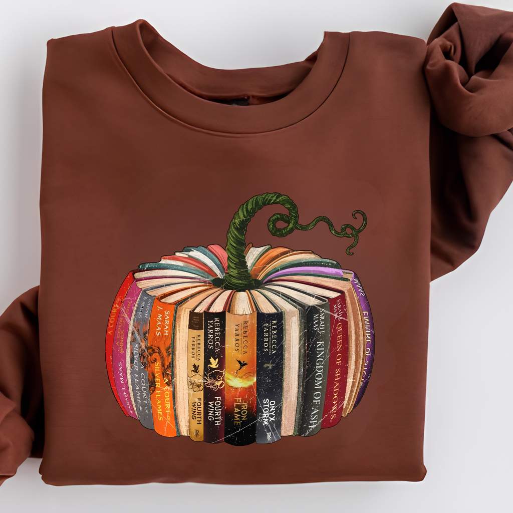 Fantasy Fall Bookish Pumpkin Crewneck